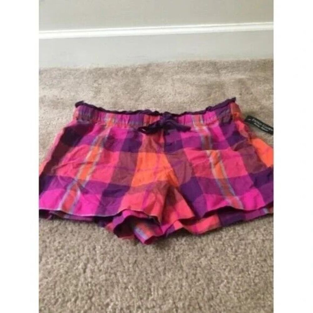 Faded Glory Women's Woven Boxer Shorts Size L 12-14 MultiColor